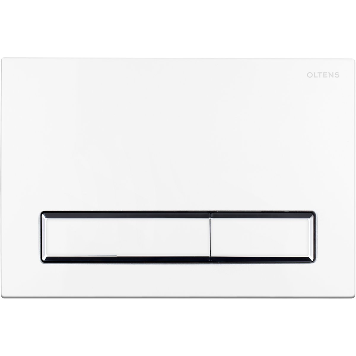 Oltens Torne bouton de chasse d'eau pour WC blanc/chrome/blanc 57103000