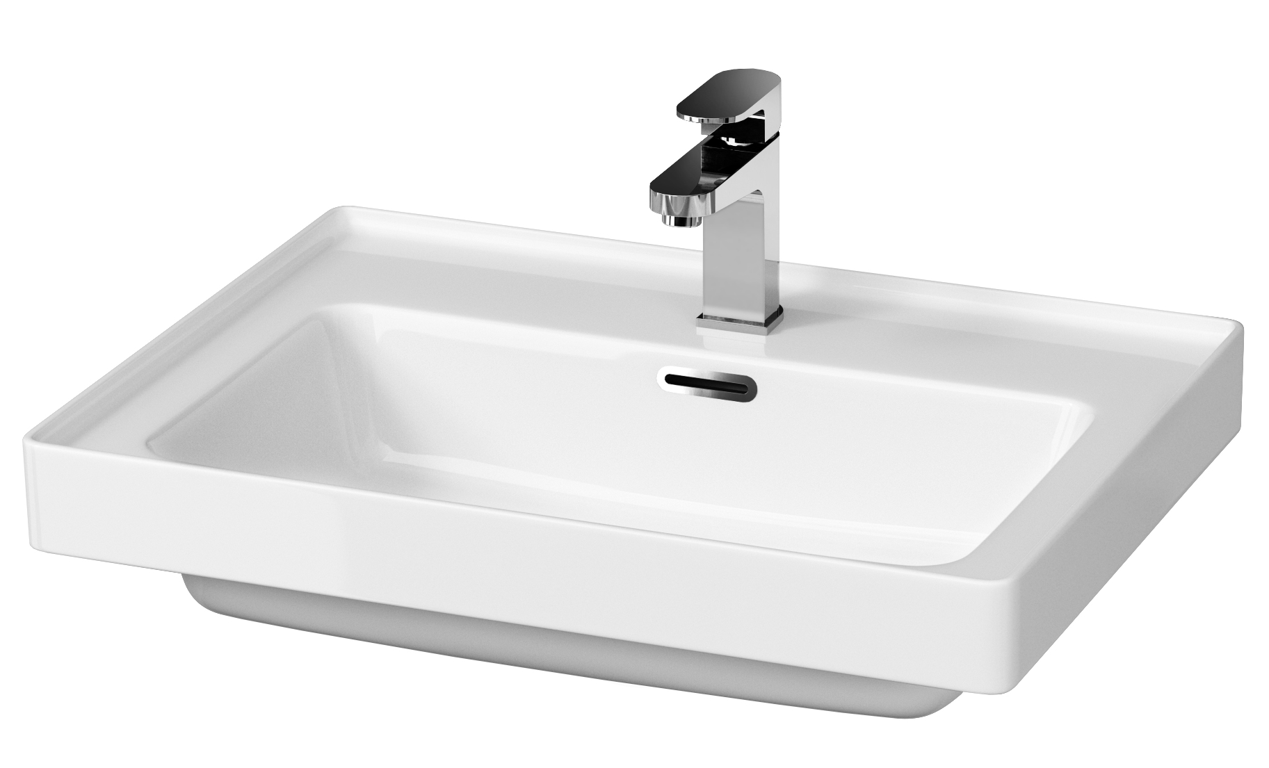Cersanit Crea lavabo 60x44.5 cm rectangulaire de meuble blanc K114-006