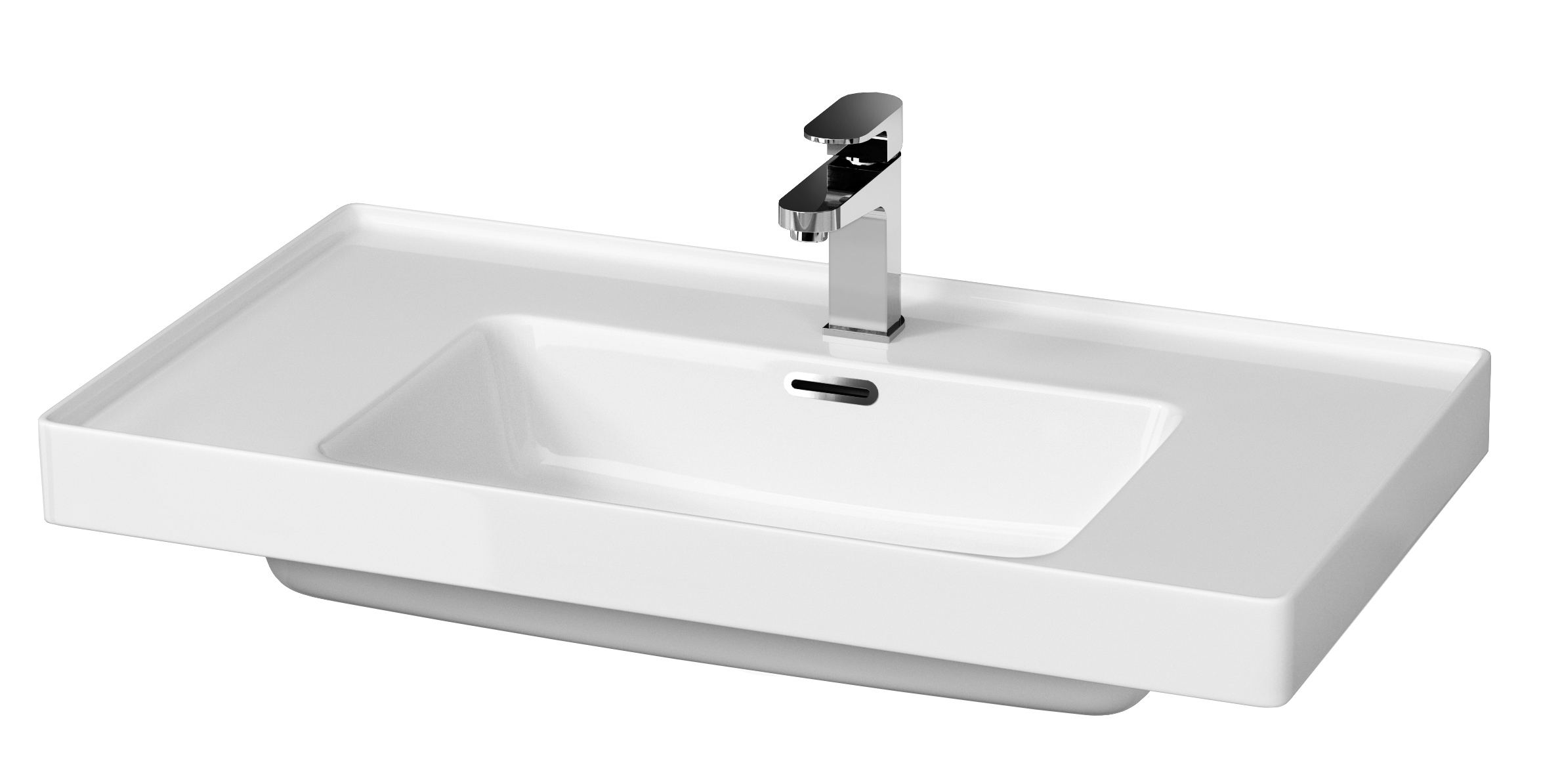 Cersanit Crea lavabo 80.5x45.5 cm rectangulaire de meuble blanc K114-017