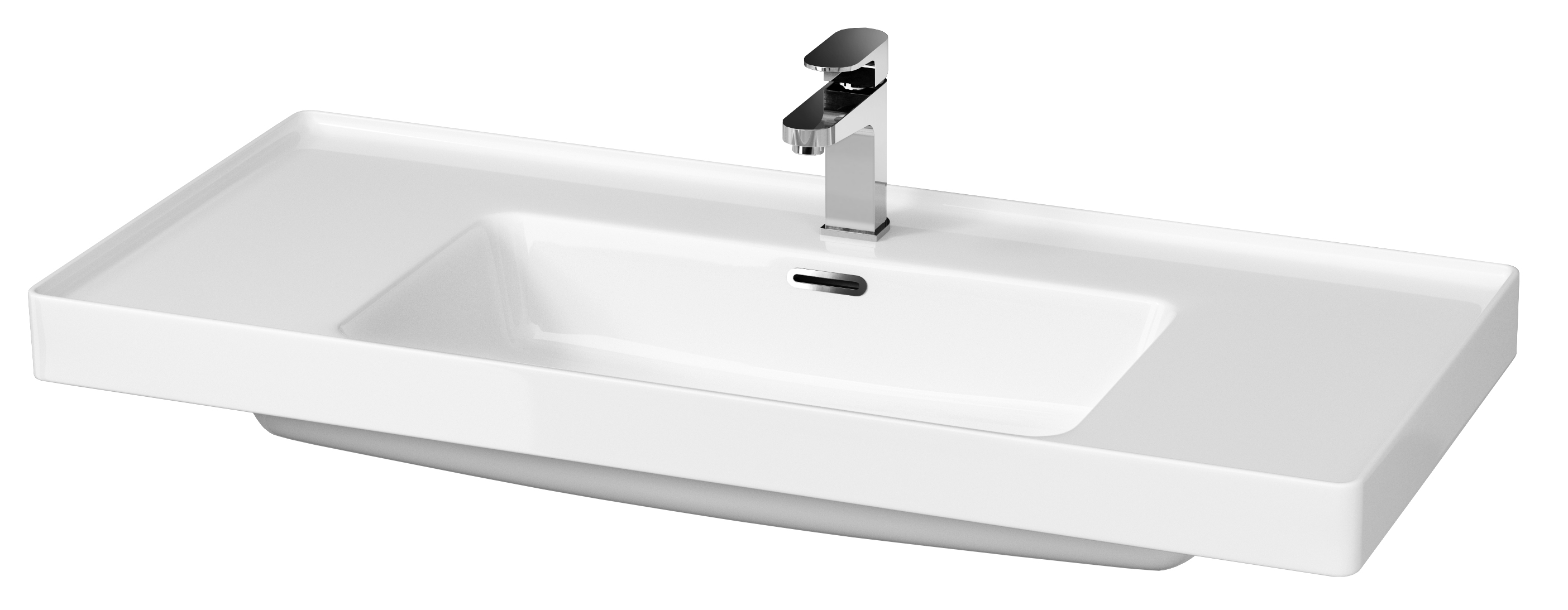 Cersanit Crea lavabo 101x46 cm rectangulaire de meuble blanc K114-018