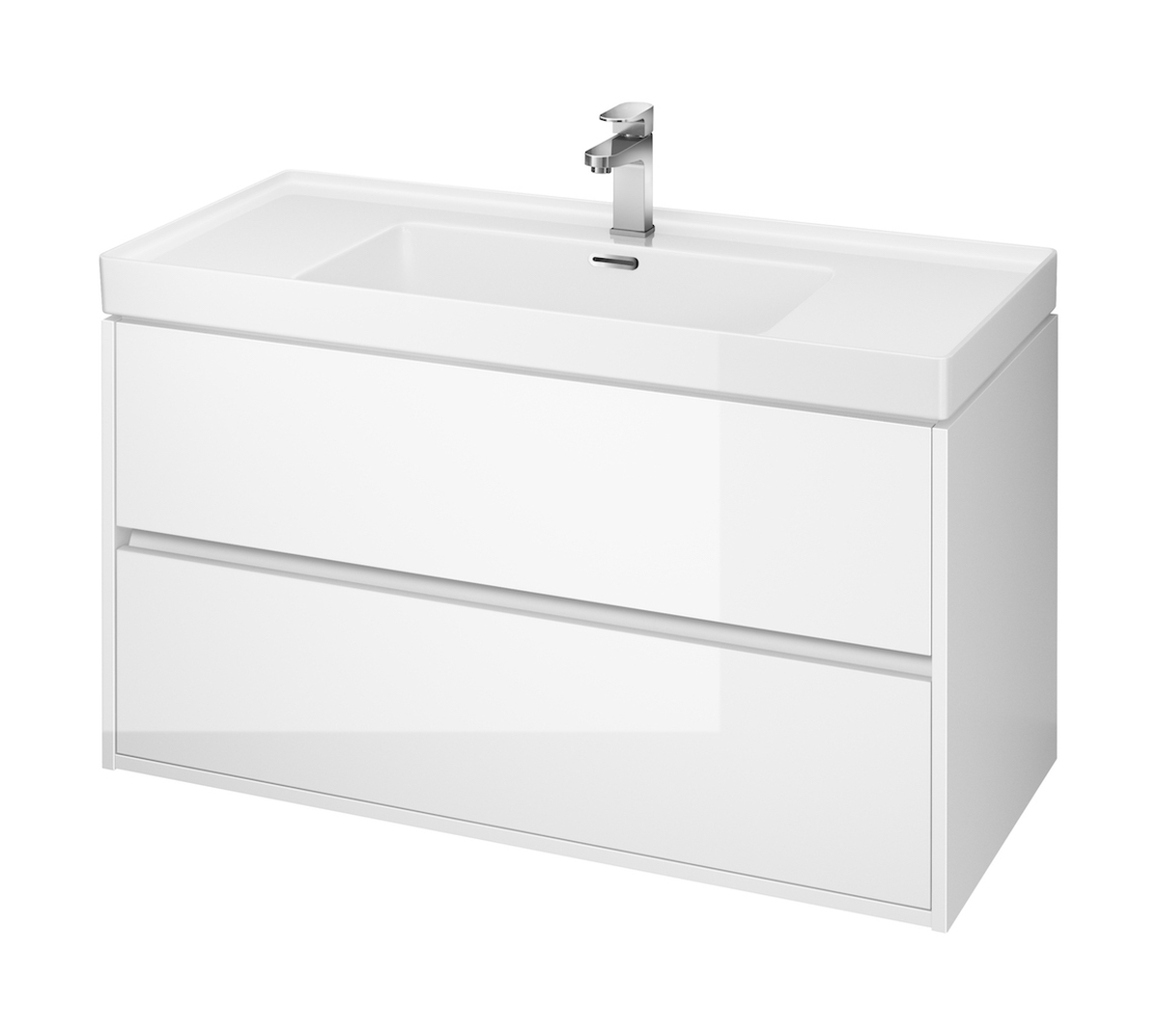 Cersanit Crea armoire 99x45x53 cm sous-lavabo suspendu blanc S924-021