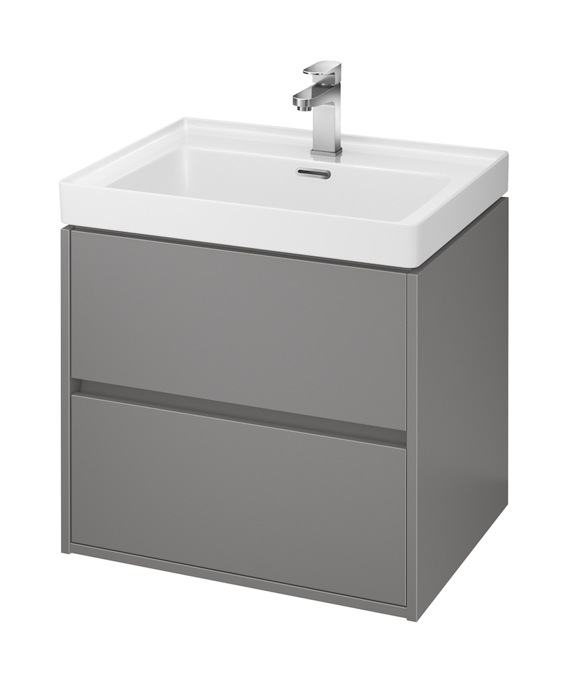 Cersanit Crea armoire 59x45x53 cm sous-lavabo suspendu gris S924-016