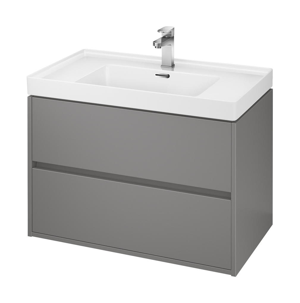 Cersanit Crea armoire 79x45x53 cm sous-lavabo suspendu gris S924-017