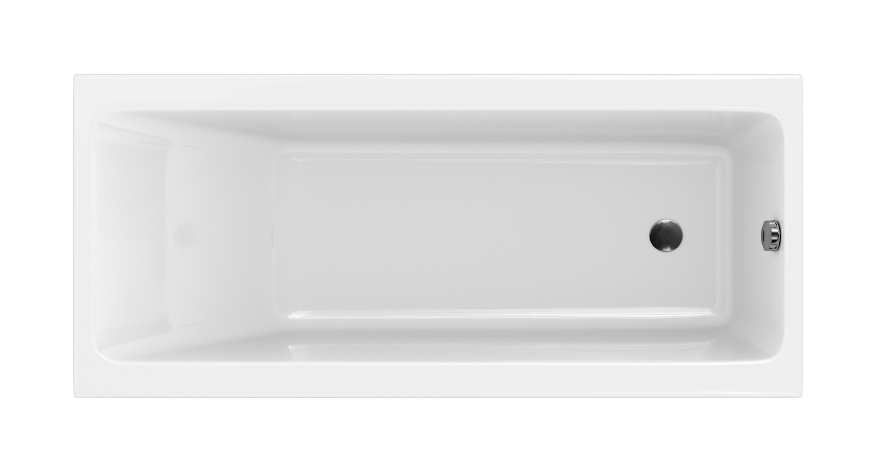 Cersanit Crea baignoire rectangulaire 180x80 cm blanc S301-227