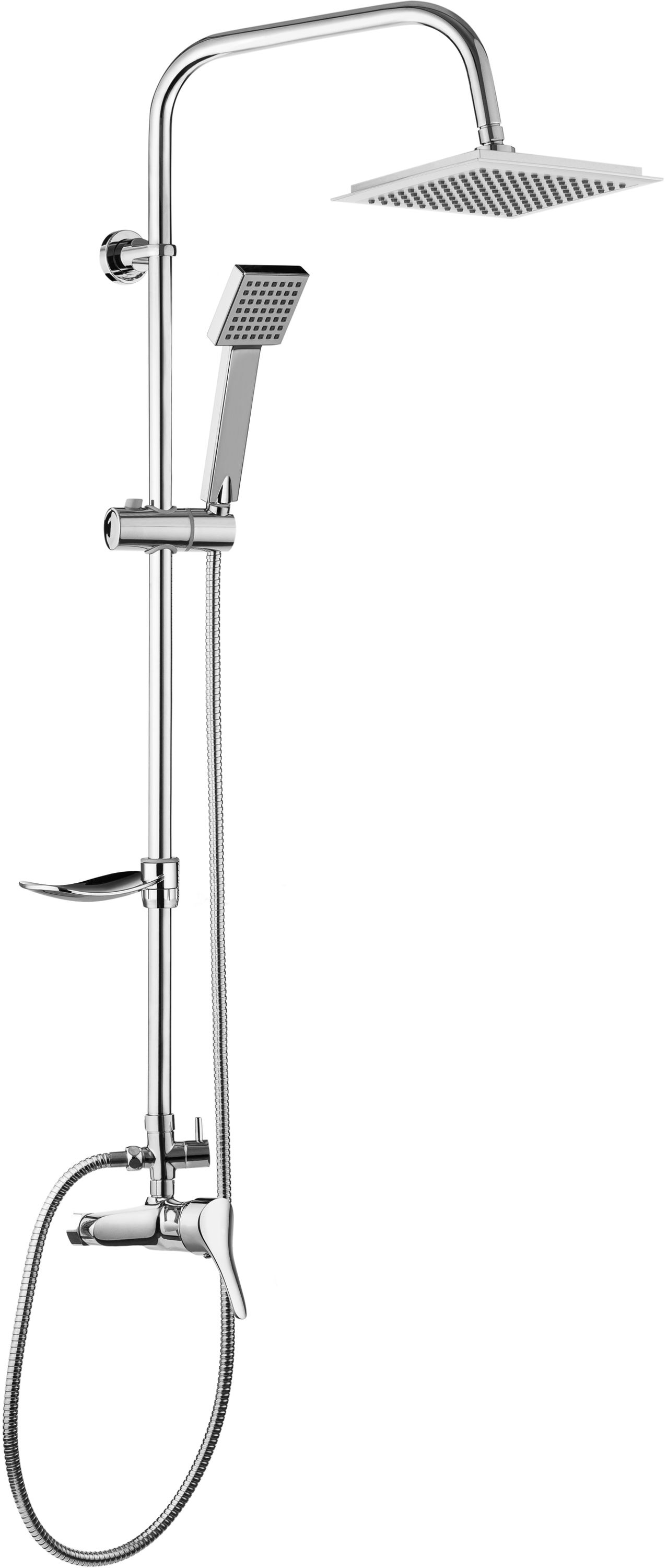 Deante Neo Joko ensemble de douche mural chrome NBJ_01SK