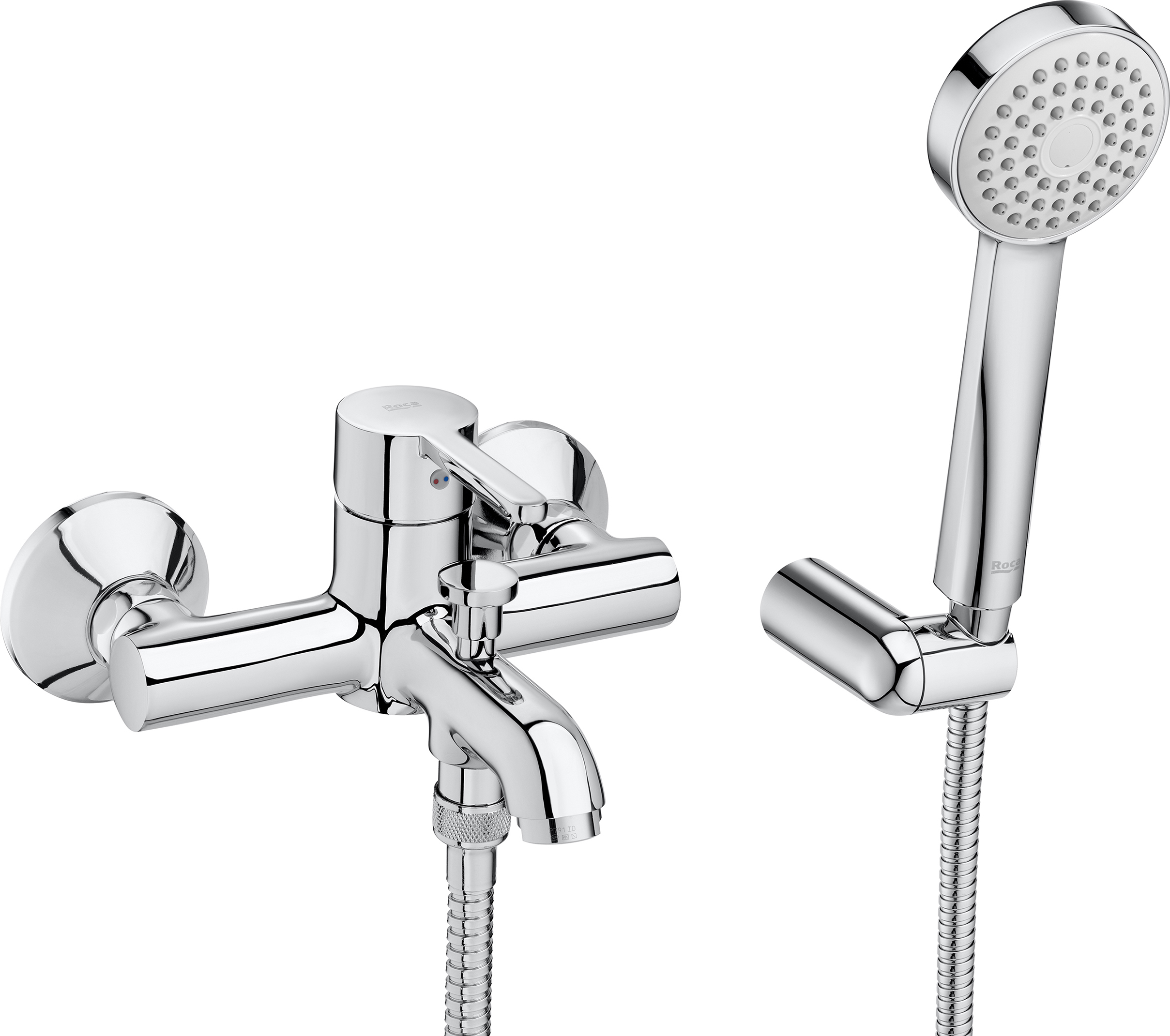 Roca Carelia mitigeur bain-douche murale chrome A5A018AC0K