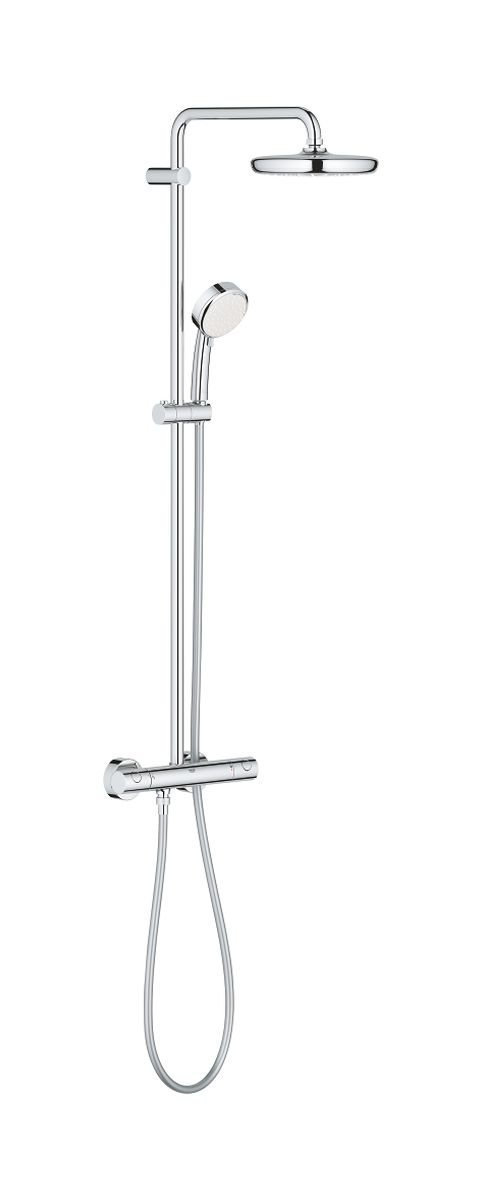 Grohe New Tempesta ensemble de douche mural avec thermostat StarLight Chrome 27922001