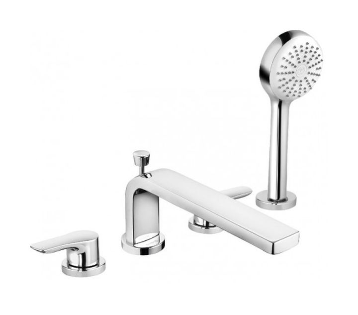 Kludi Pure&Solid mitigeur bain-douche pour baignoire chrome 344230575