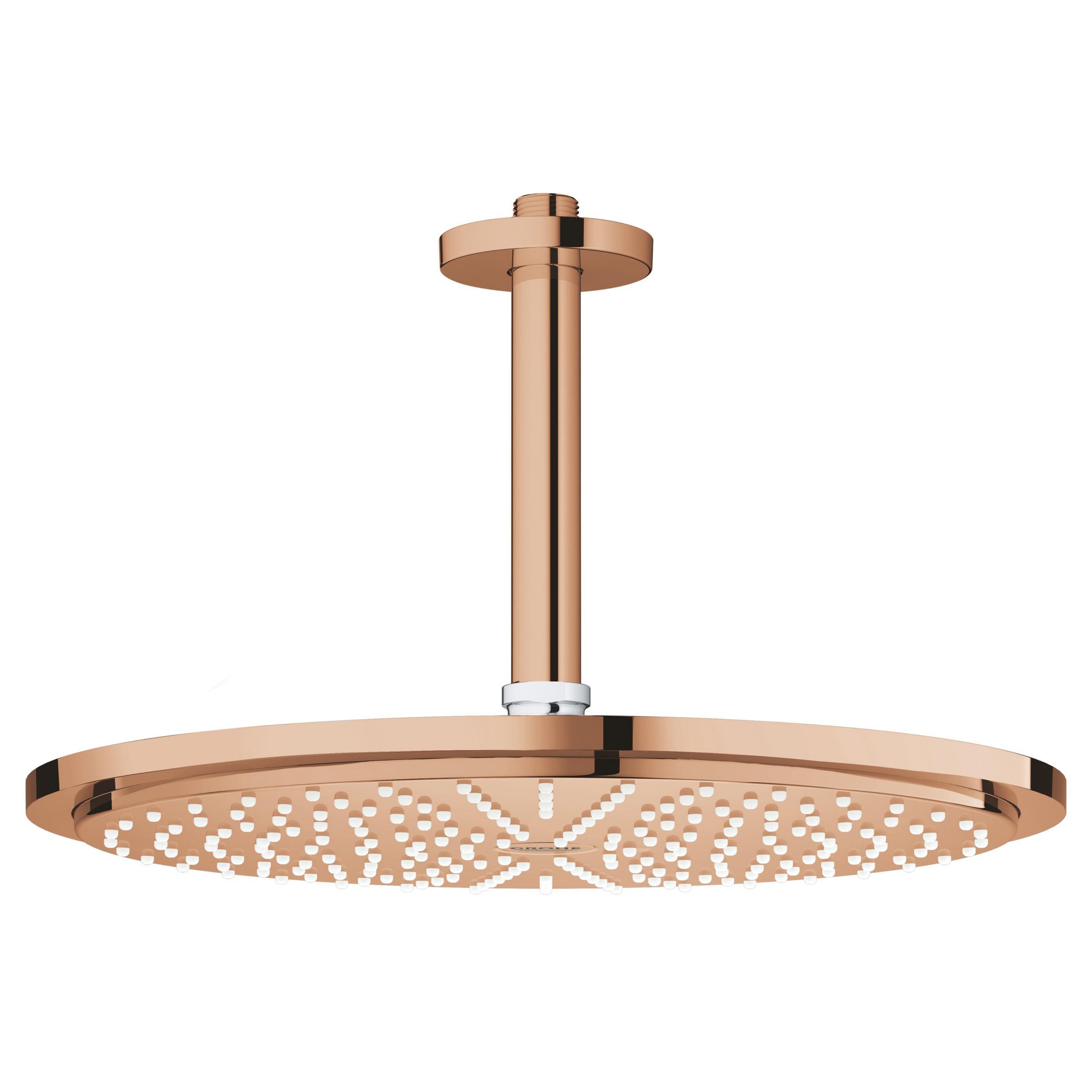 Grohe Rainshower douche à effet de pluie avec bras 31x31 cm ronde Warm Sunset 26067DA0
