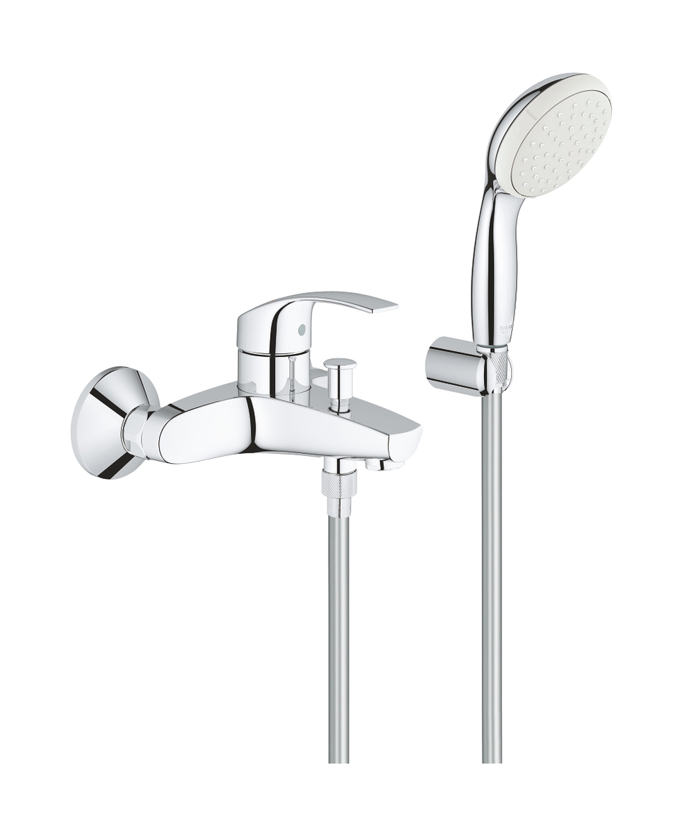 Grohe Eurosmart mitigeur bain-douche murale StarLight Chrome 3330220A