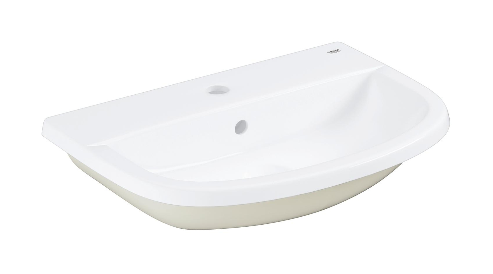 Grohe Bau Ceramic lavabo 56x40 cm semi-circulaire encastrée blanc 39422000