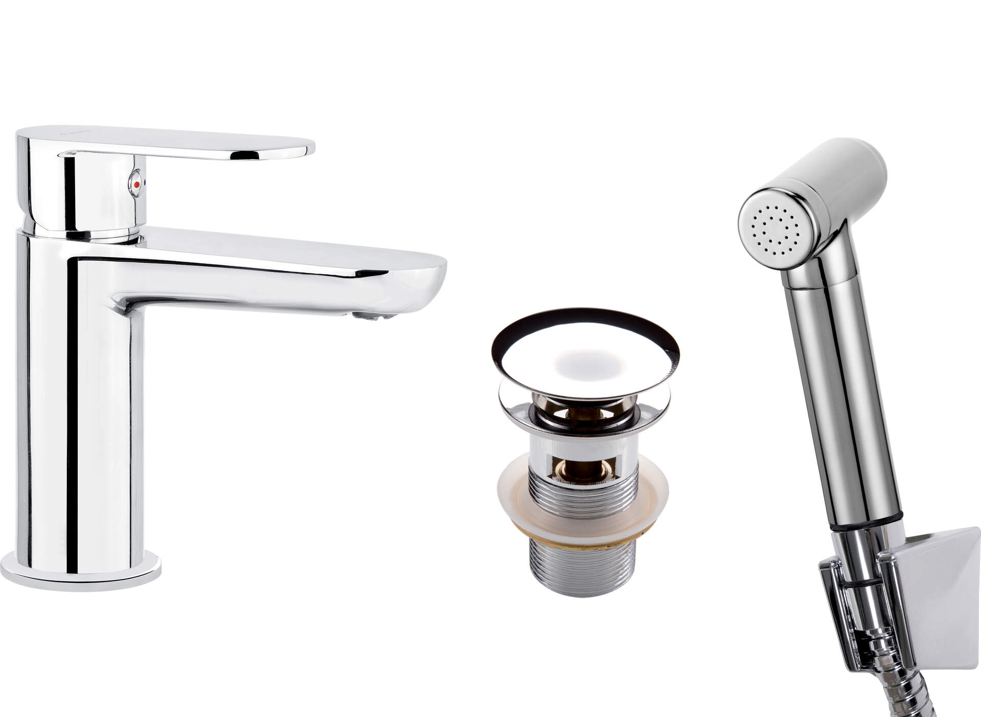 Deante Alpinia mitigeur de lavabo sur pied chrome BGA_027M