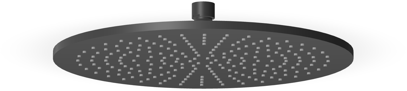 Zucchetti Closer douche à effet de pluie 30x30 cm ronde noir Z94266.N6