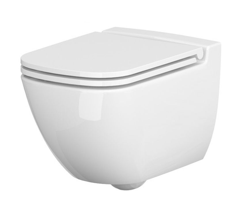 Cersanit Caspia cuvette wc avec abattant à descente lente suspendue oui blanc K701-103