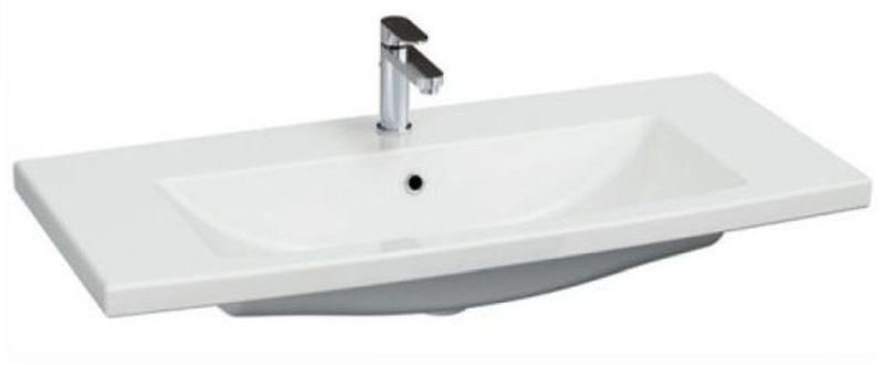 Cersanit Como lavabo 100x45.5 cm rectangulaire de meuble blanc brillant K32-016-EX1