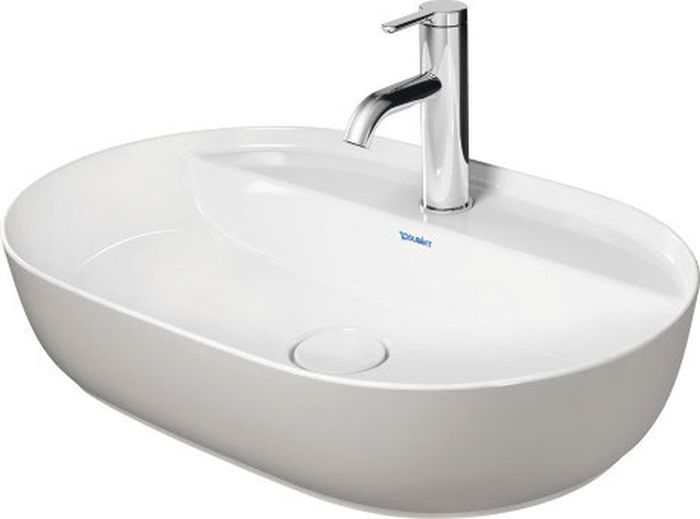 Duravit Luv lavabo 60x40 cm ovale à poser blanc-gris/pierre 0380602300