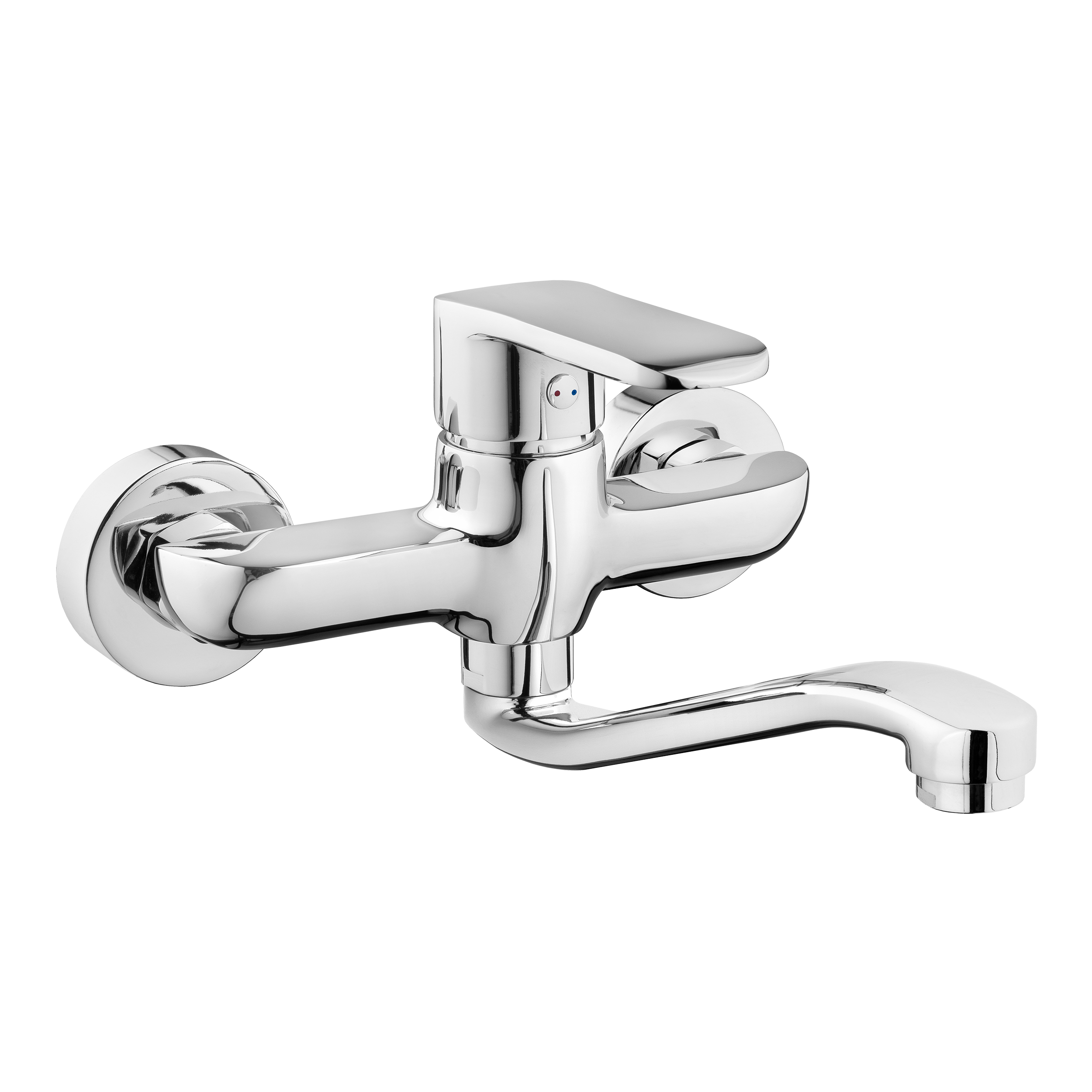Invena Siros mitigeur de cuisine murale chrome BC-90-001