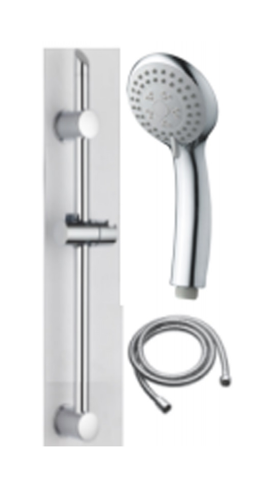 Invena City ensemble de douche mural chrome AU-06-001