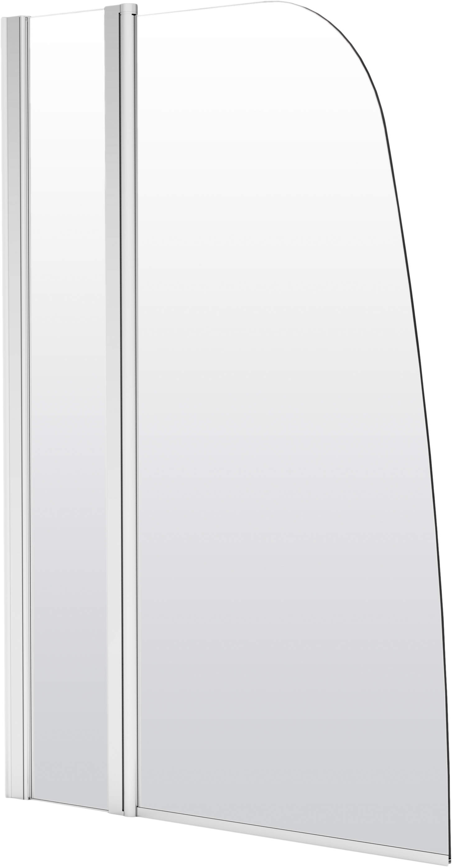 Deante Alpinia paroi de baignoire 115 cm deux pièces chrome brillant/verre transparent KGA_073P