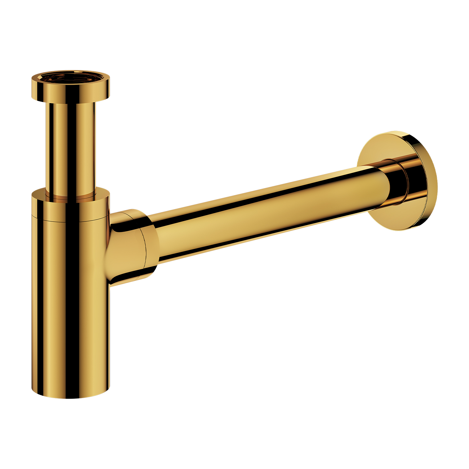 Omnires siphon de lavabo doré A186GL