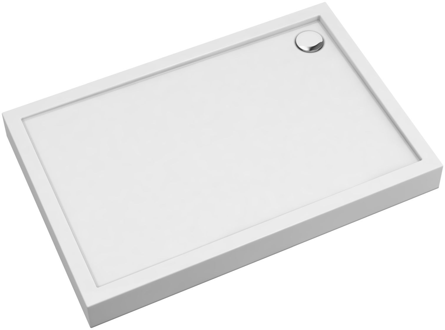 Omnires Camden receveur de douche rectangulaire 140x70 cm blanc CAMDEN70/140/PBP