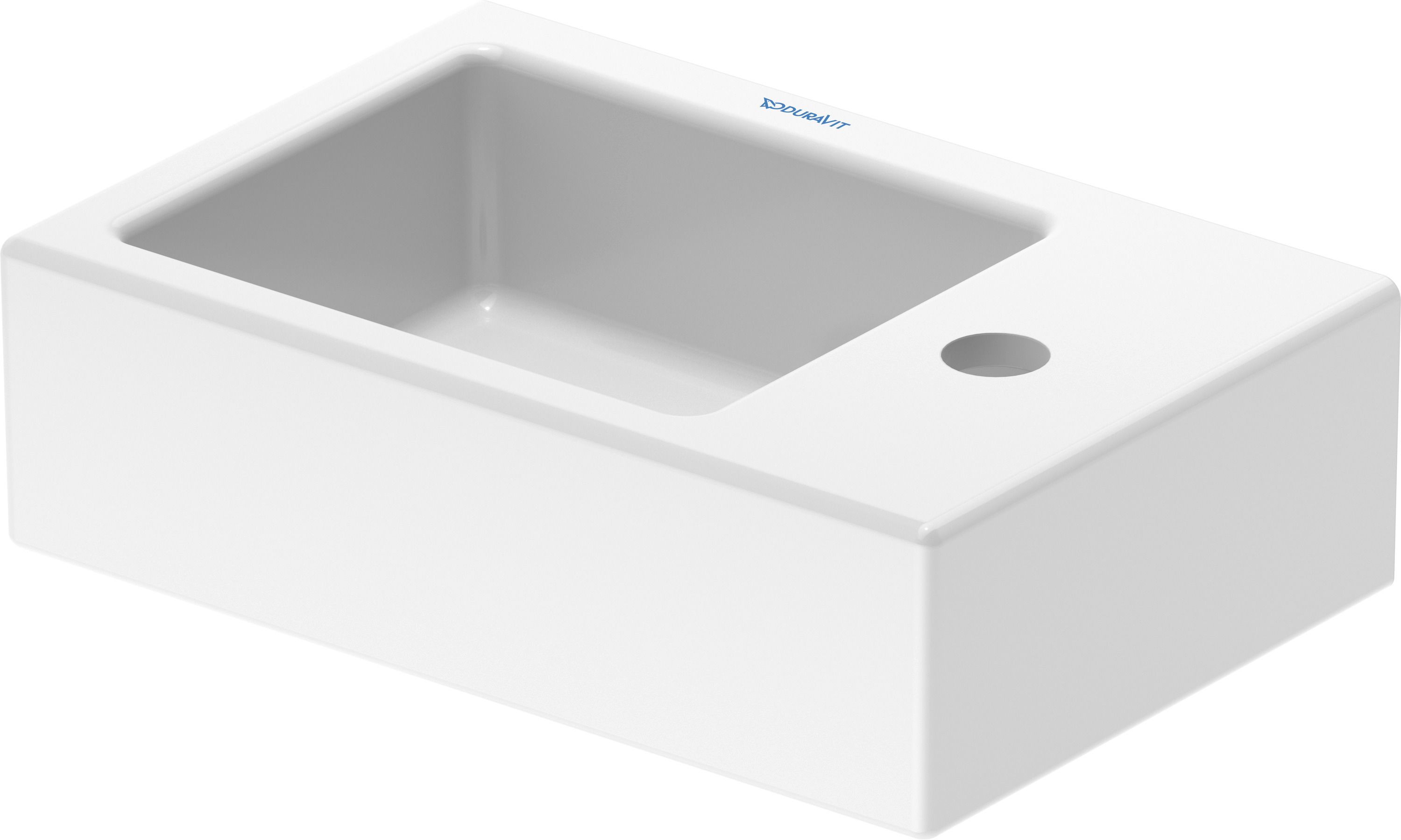 Duravit Vero Air lavabo 38x25 cm rectangulaire classique-de meuble blanc brillant 0724380000