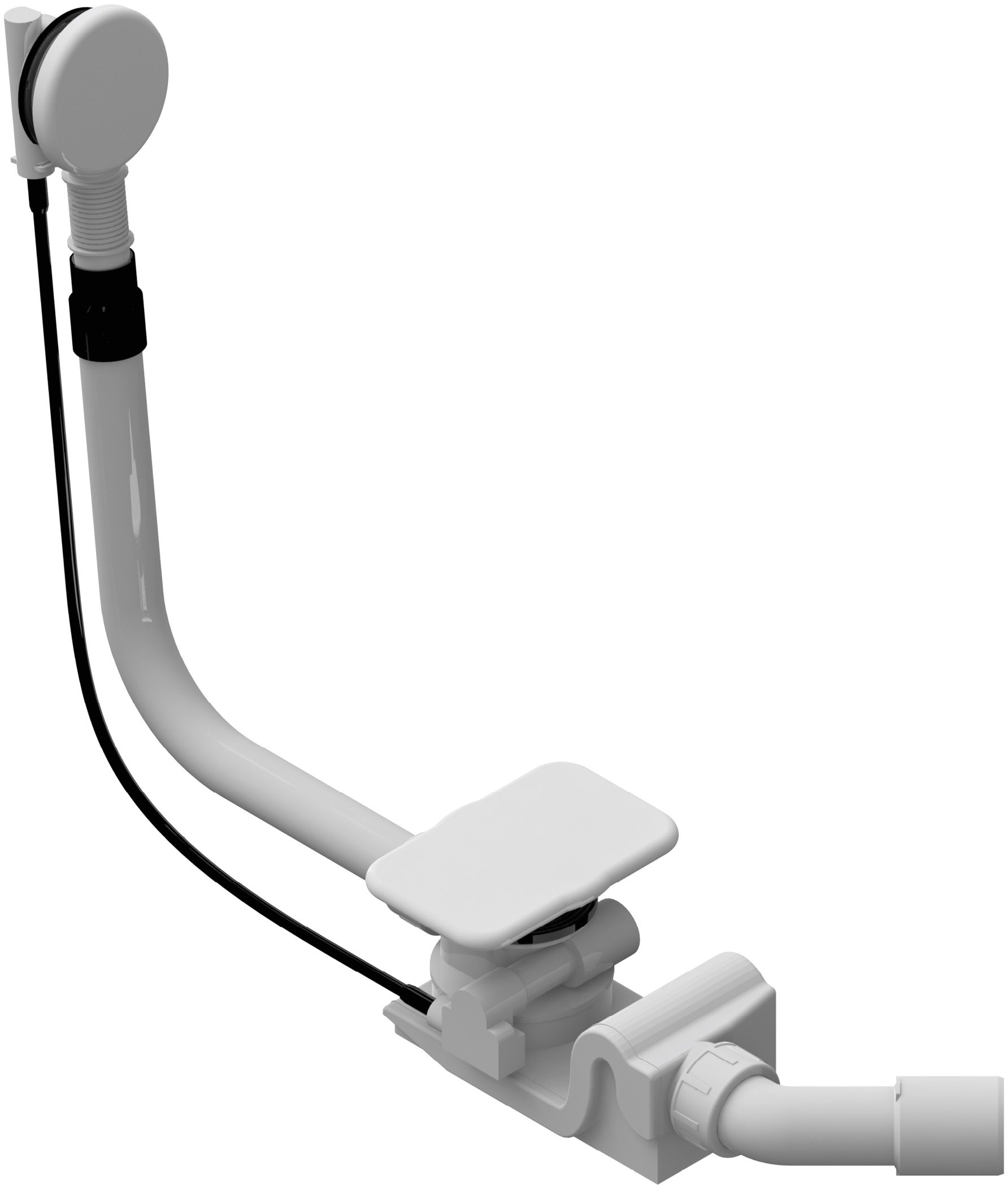 Kaldewei Asymmetric Duo siphon de baignoire blanc 687772060001