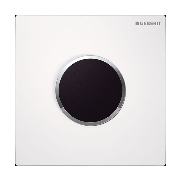 Geberit Sigma bouton de chasse d'eau pour urinoir chrome brillant-blanc 116.025.KJ.1