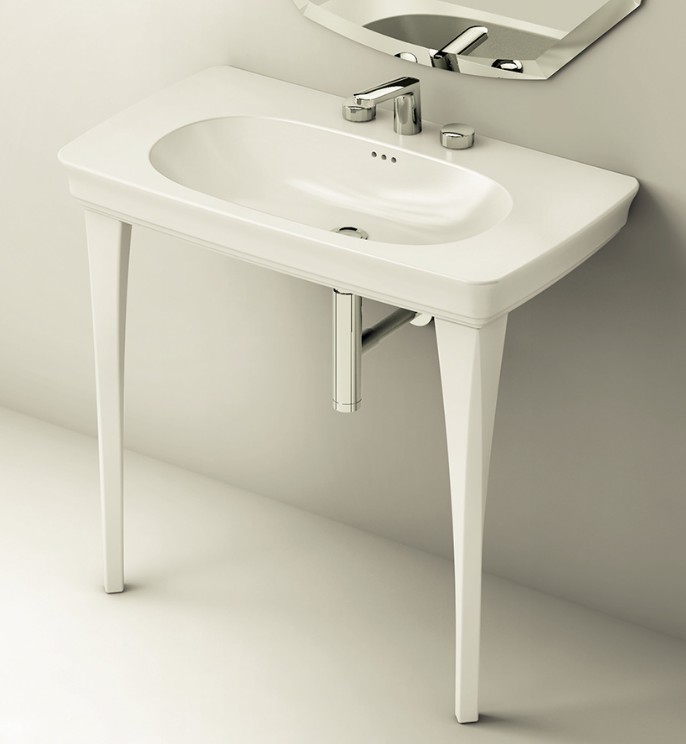 Art Ceram Civitas lavabo 90x50 cm rectangulaire classique blanc CIL00201;00