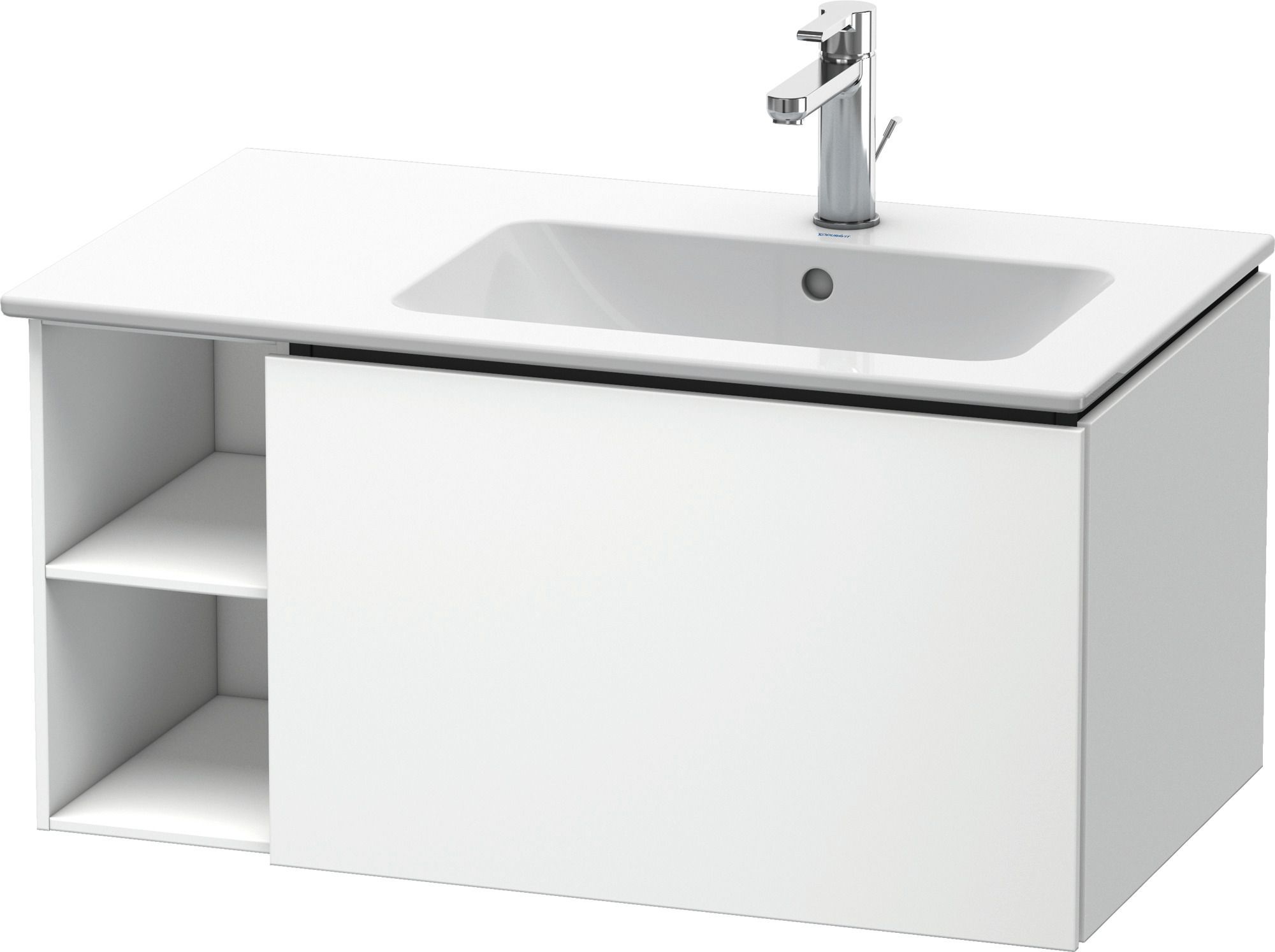 Duravit L-Cube armoire 82x48.1x40 cm sous-lavabo suspendu blanc LC619201818