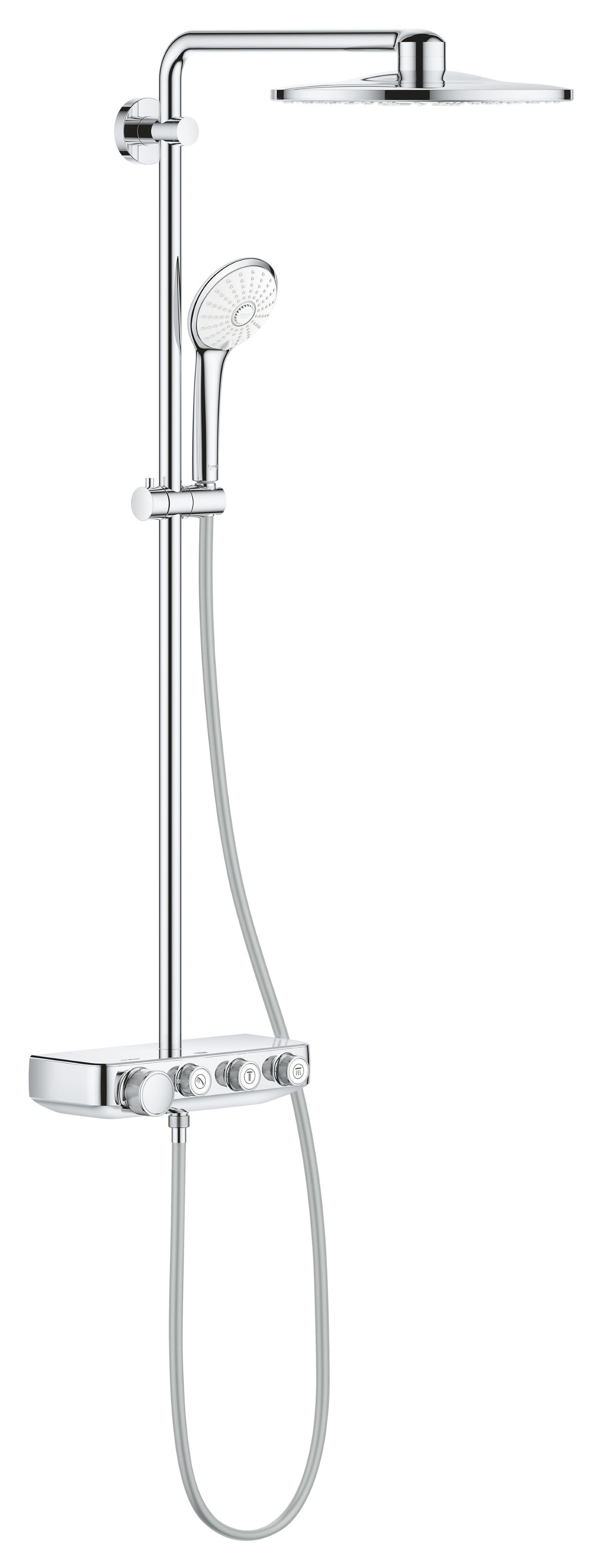 Grohe Euphoria ensemble de douche mural avec thermostat oui StarLight Chrome 26507000