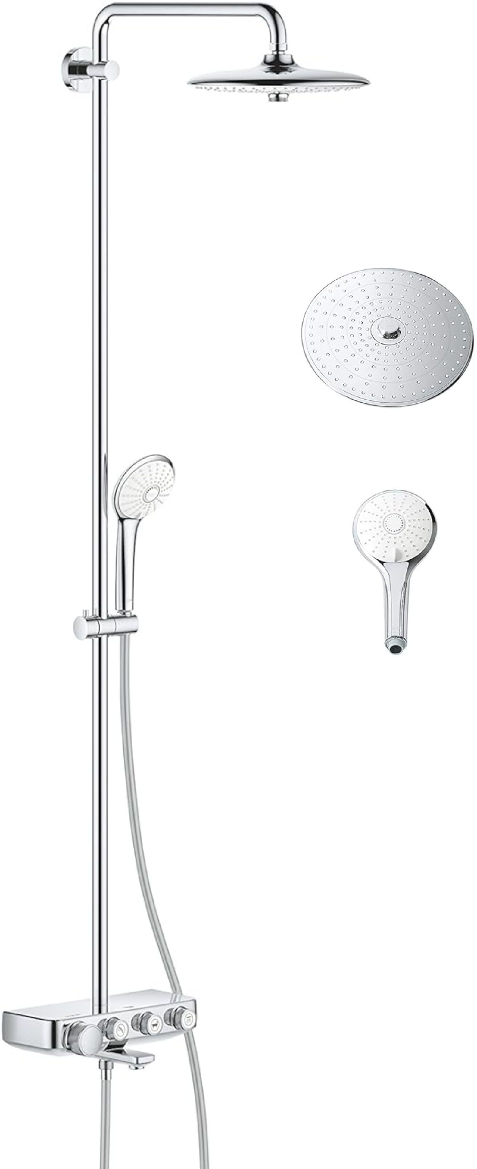 Grohe Euphoria ensemble de douche mural avec thermostat oui StarLight Chrome 26510000