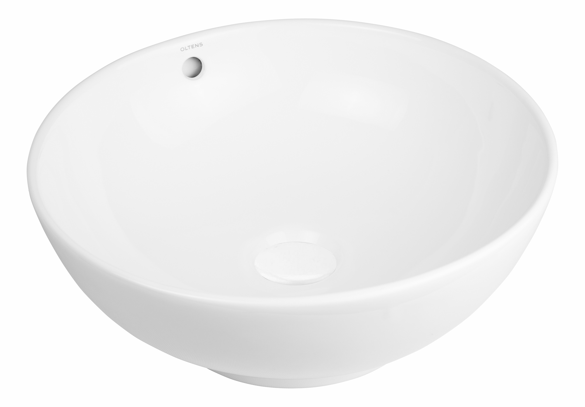Oltens Fana lavabo 42x42 cm ronde à poser blanc 40312000