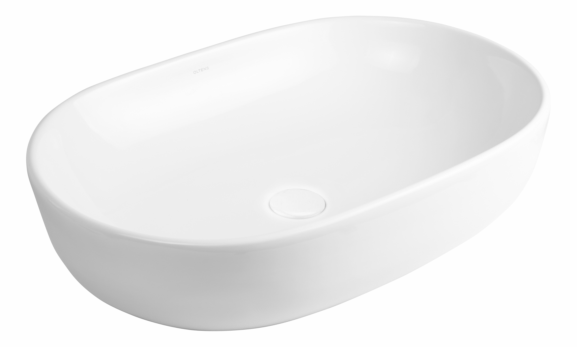 Oltens Hamnes lavabo 60x42.5 cm ovale à poser blanc 40315000