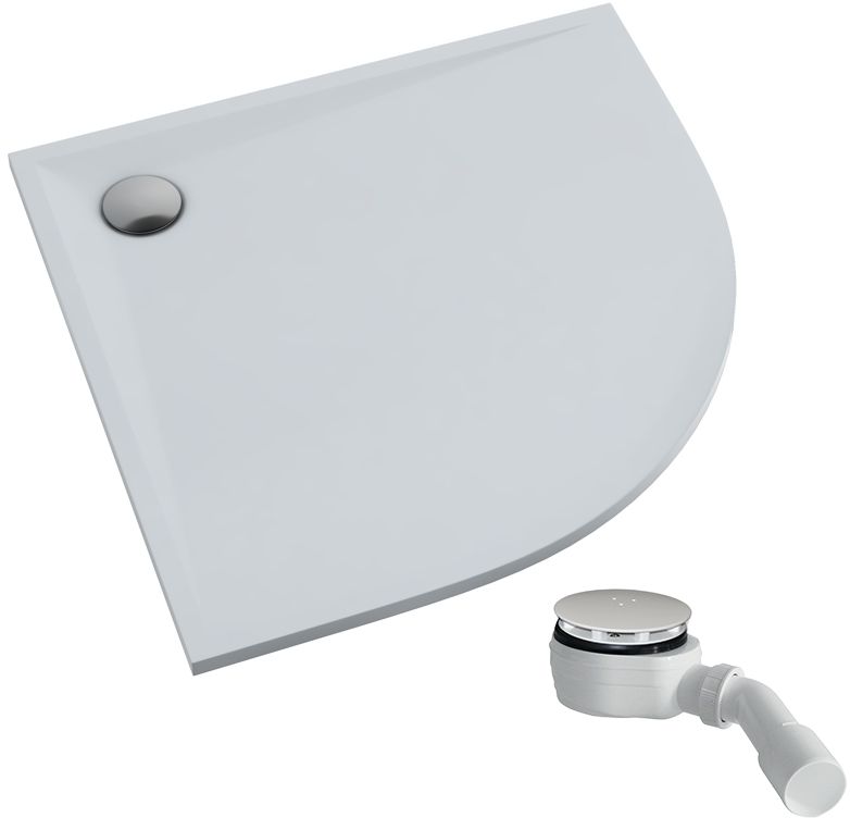 Schedpol Etrusco receveur de douche semi-circulaire 90x90 cm blanc 3.464