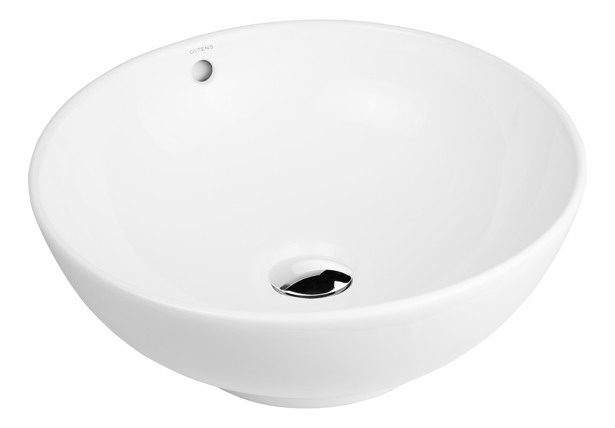 Oltens Fana lavabo 42x42 cm ronde à poser blanc 40812000