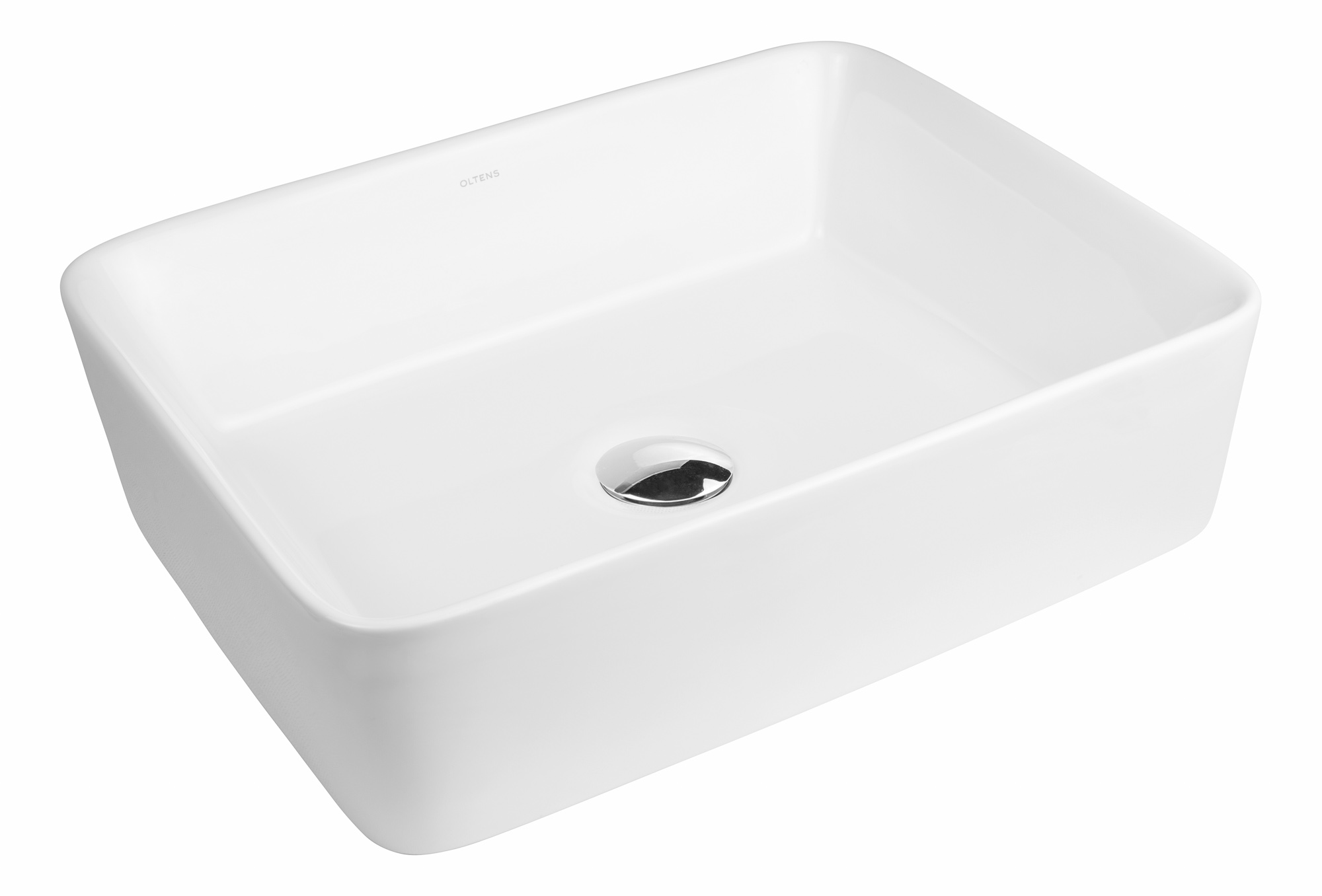 Oltens Forde lavabo 48x37 cm rectangulaire à poser blanc 40814000