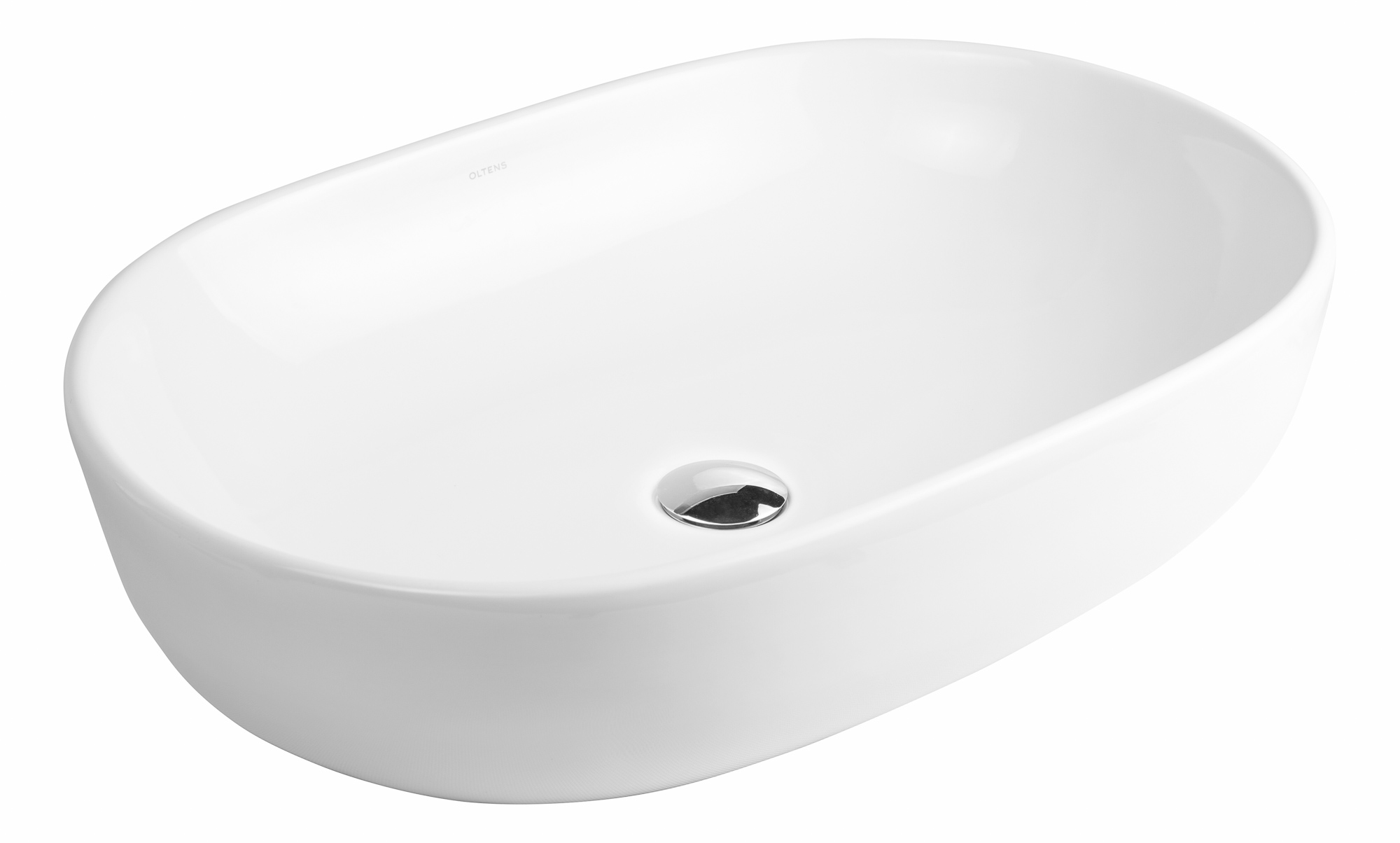 Oltens Hamnes lavabo 60x42.5 cm ovale à poser blanc 40815000