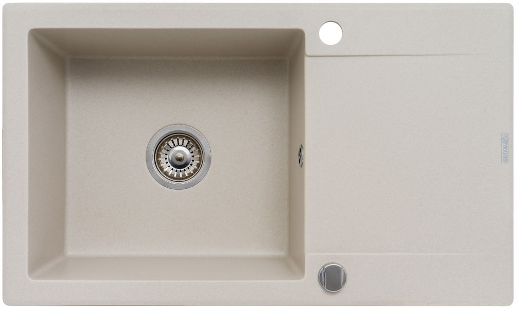 Pyramis Korfu évier en granit 78x46 cm beige 070061001