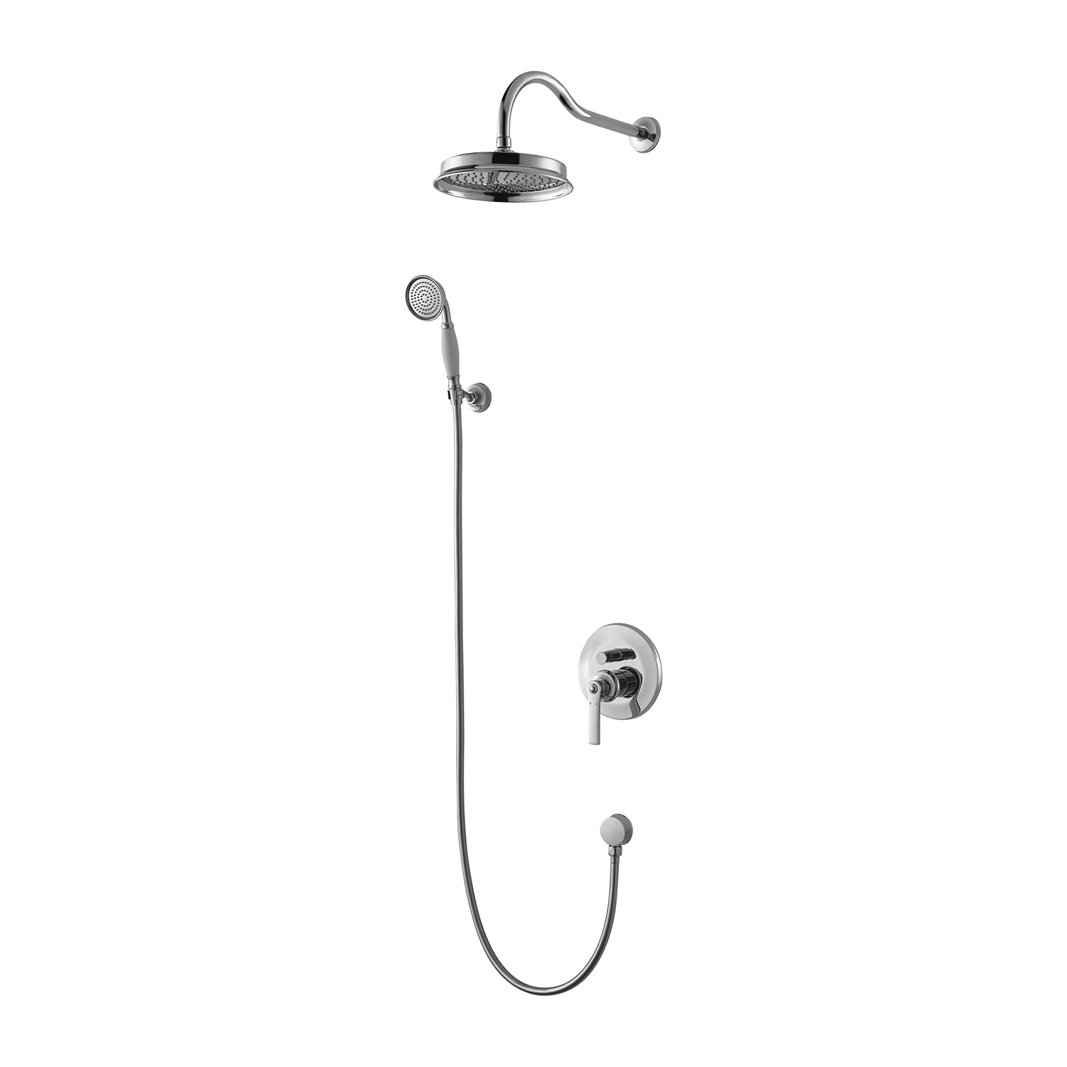 Omnires Armance ensemble de douche encastré oui chrome SYSAM10CR
