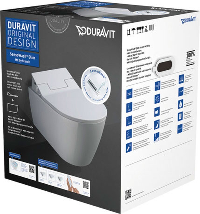 Duravit SensoWash toilette lavante suspendue sans collerette blanc 631000002004300