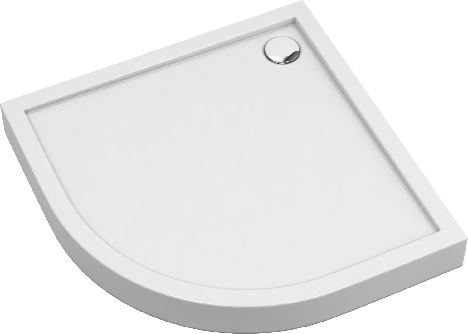 Omnires Camden receveur de douche semi-circulaire 90x90 cm blanc CAMDEN90/OBP