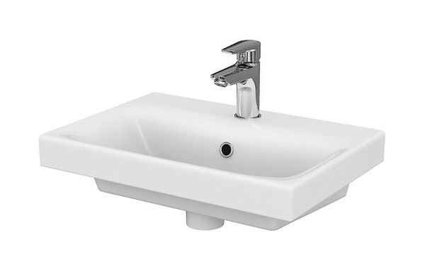 Cersanit Moduo lavabo 50x35 cm rectangulaire classique-de meuble blanc brillant K116-008