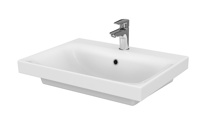 Cersanit Moduo lavabo 60x45 cm rectangulaire classique-de meuble blanc brillant K116-011