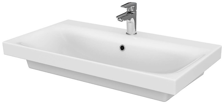 Cersanit Moduo lavabo 80x45 cm rectangulaire classique-de meuble blanc brillant K116-013