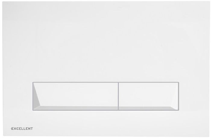 Excellent Platto bouton de chasse d'eau pour WC blanc INEX.PL230.150.WH