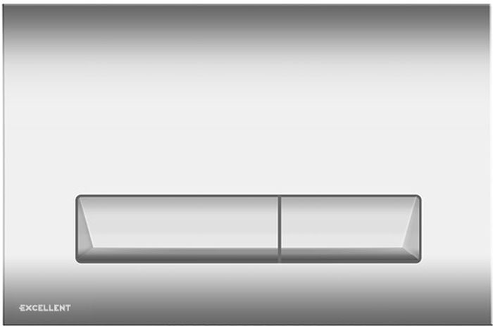 Excellent Platto bouton de chasse d'eau pour WC chrome brillant INEX.PL230.150.CR