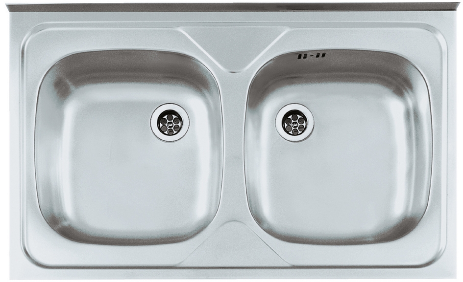 Alveus Primal évier en acier inoxydable 80x50 cm acier 1124506