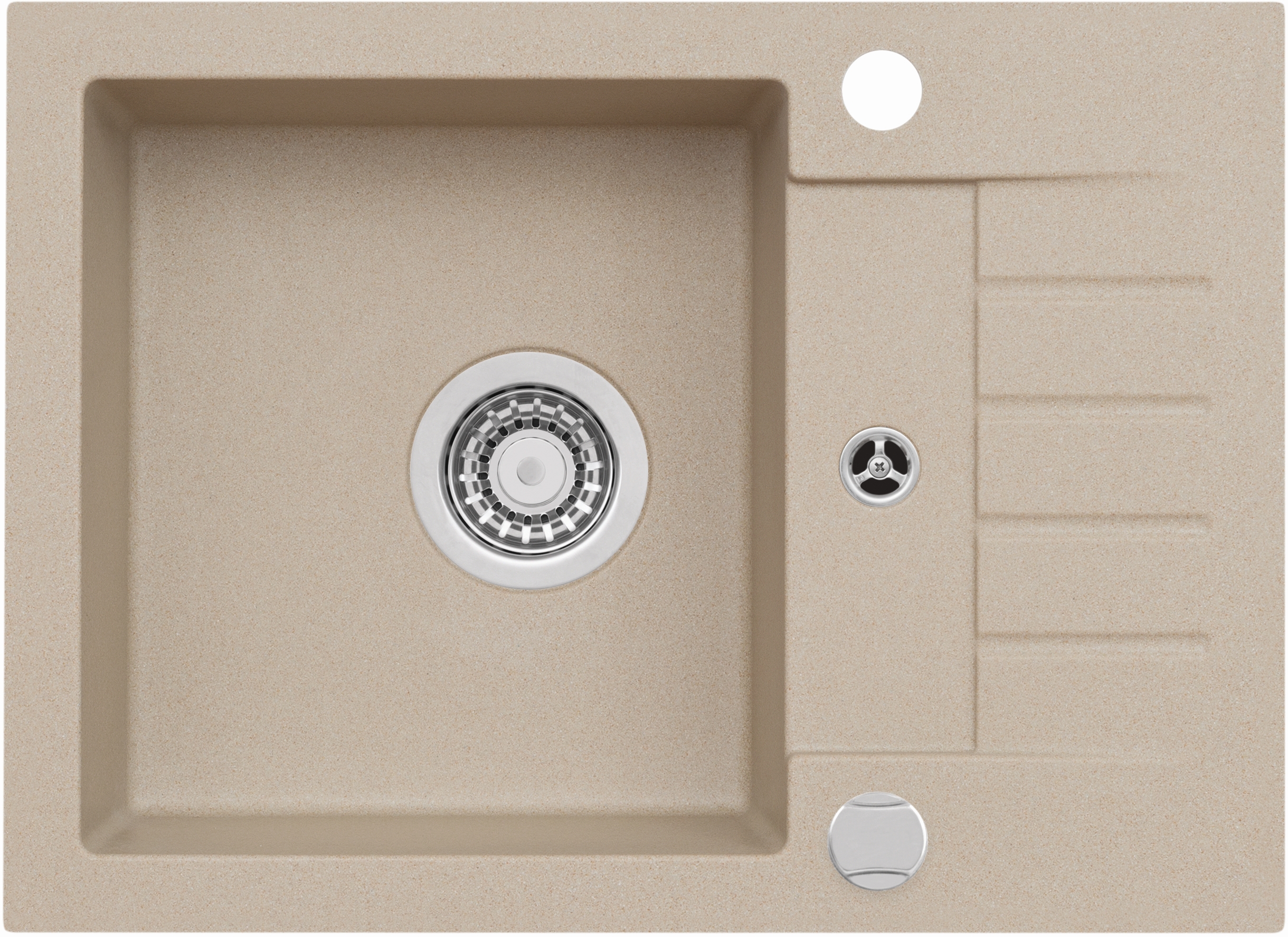 Alveus Amaro évier en granit 58x42 cm beige 9913355