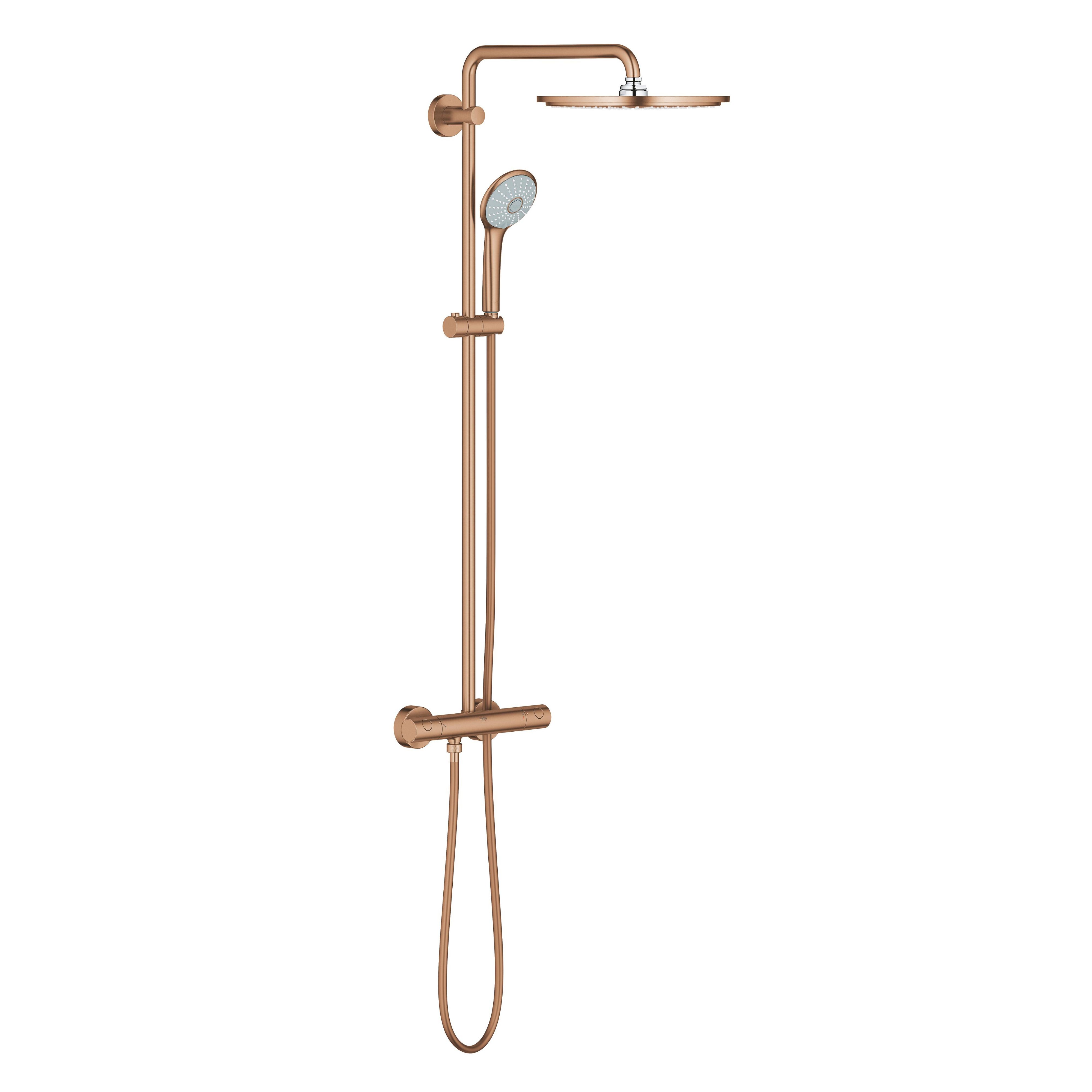 Grohe Euphoria ensemble de douche mural avec thermostat oui Brushed Warm Sunset 26075DL0